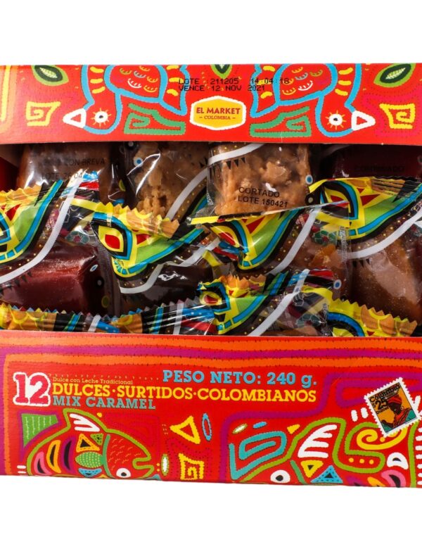 DULCES DE LECHE SURTIDOS X 12 UNIDADES 240G