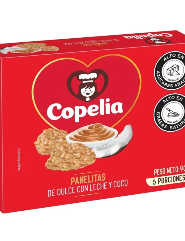 COPELIA DULCE DE LECHE Y COCO 90GR X 6 UNIDADES